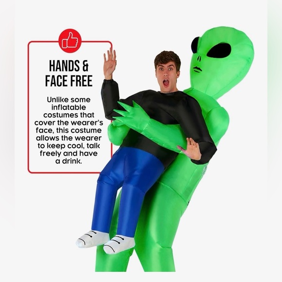 Inflatable Alien Costume for Adults - Picture 4 of 5